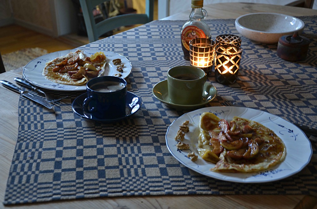 Höstmeny - Dinkelpannkaka