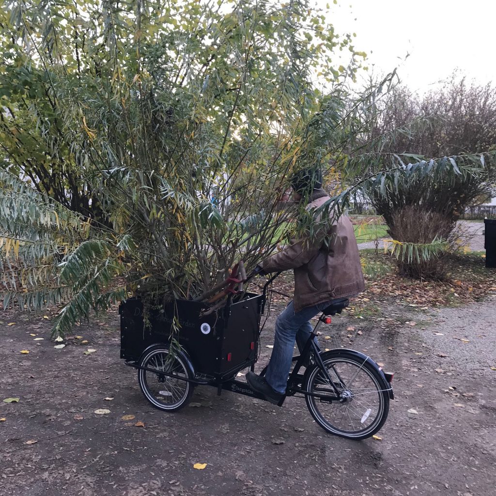 Det enklaste sättet är inte alltid bäst. Lastcykel med sälg. 